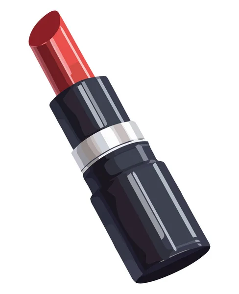 Lippenstift Röhre Vektor Illustration Über Weiß — Stockvektor