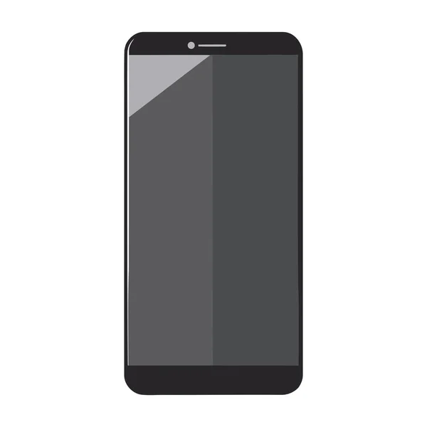 Modernes Smartphone Über Weiß — Stockvektor