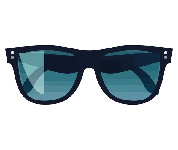 Ilustração Óculos Sol Modernos Sobre Branco — Vetor de Stock