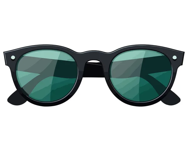Moderní Design Slunečních Brýlí Nad Bílou — Stockový vektor