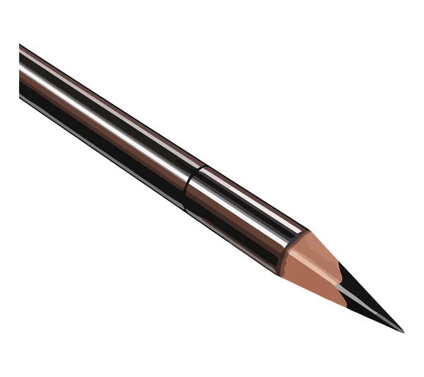 Abbildung Mit Schwarzem Bleistift Über Weißem — Stockvektor