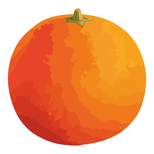 Tuore Orgaaninen Oranssi Yli Valkoinen — vektorikuva