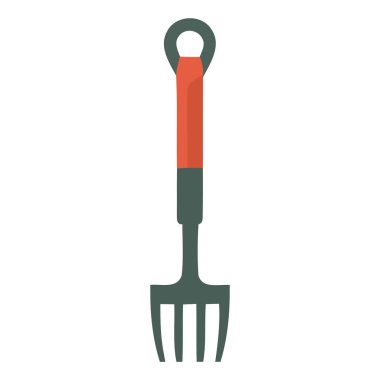 Bahçe malzemeleri beyaz üzerine çatal