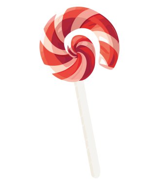 Beyaz üzerinde sarmal şeker kamışı tasarımı