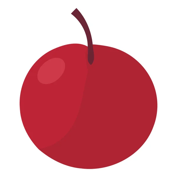 Sappig Fruit Van Rode Kleur Boven Wit — Stockvector