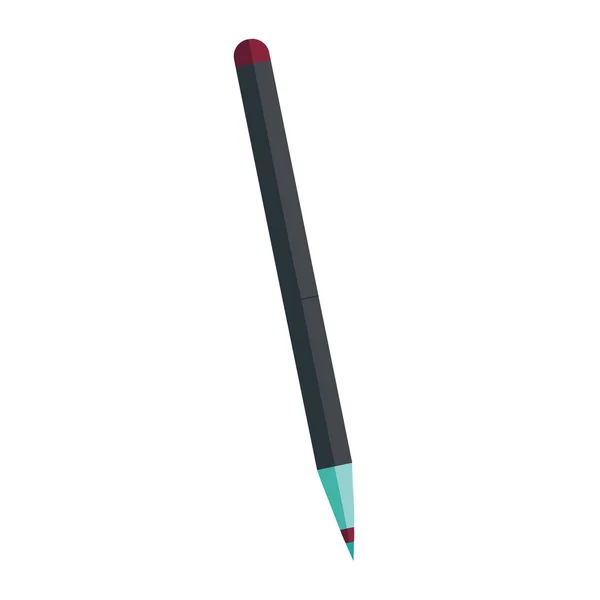 Colored Pen Illustration White — Stock Vector