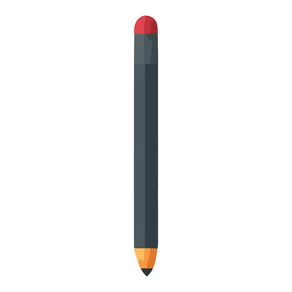 Crayon Gris Deisgn Sur Blanc — Image vectorielle