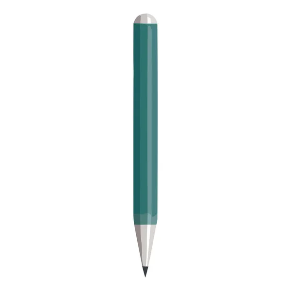 Blue Gray Pen Deisgn White — Stock Vector