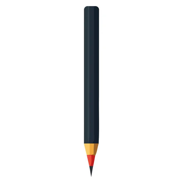 Черная Ручка Белом — стоковый вектор