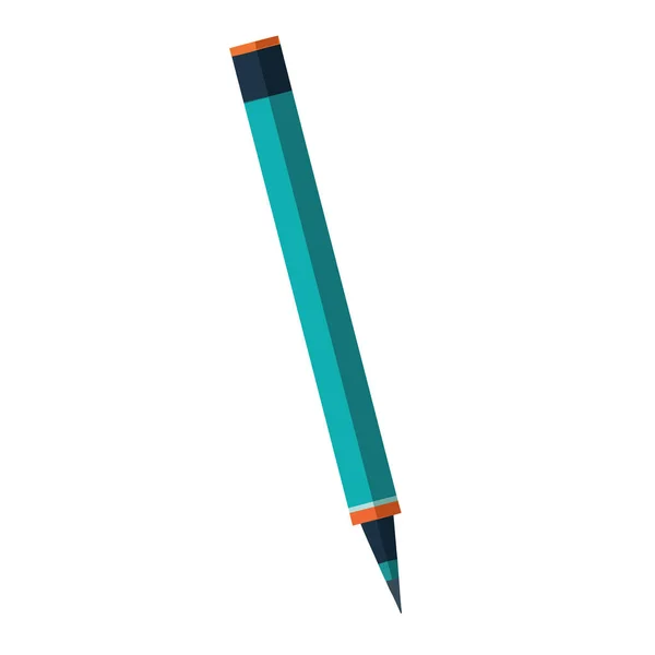 Penna Blu Disegno Bianco — Vettoriale Stock