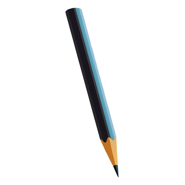 Crayon Tranchant Deisgn Sur Blanc — Image vectorielle