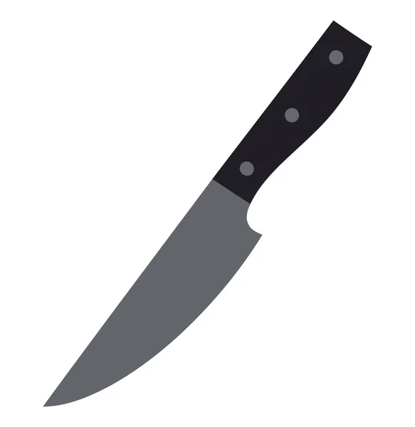 Дизайн Сталевого Ножа Над Білим — стоковий вектор
