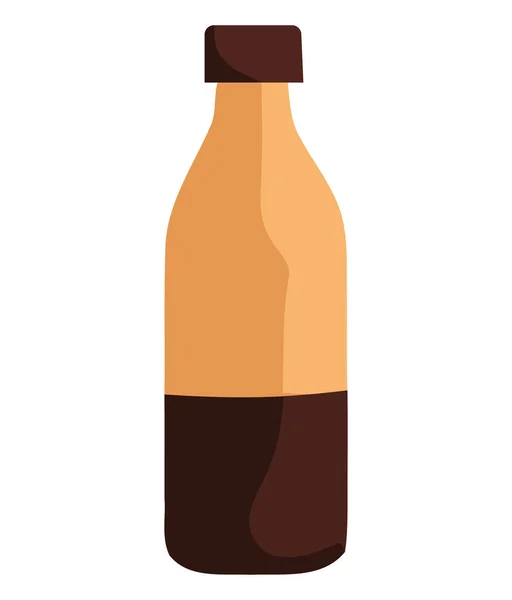 Gul Flaska Dricka Isolerad Ikon — Stock vektor