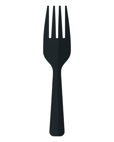 白色上的叉子设计 — 图库矢量图片