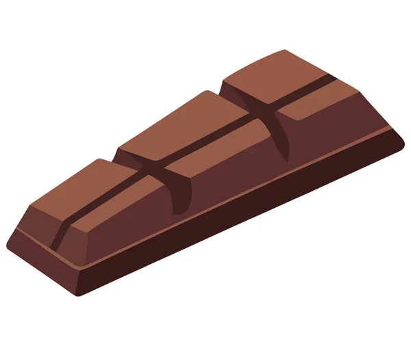 Chocolate Bar Illustration White — 스톡 벡터