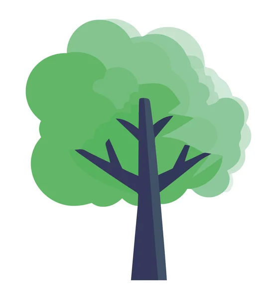Design Árvore Colorida Sobre Branco — Vetor de Stock
