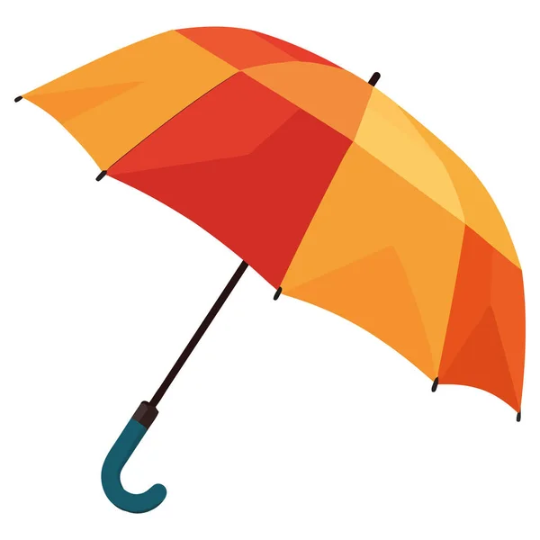 Žluté Kryty Deštníků Podzimního Deště Přes Bílou — Stockový vektor