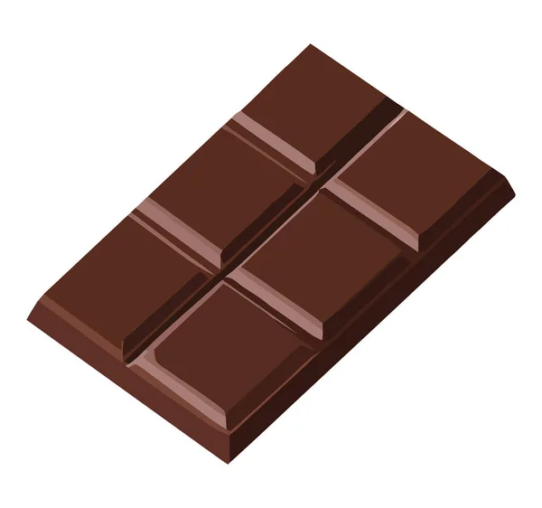 어두운 초콜릿 — 스톡 벡터