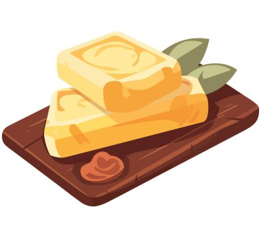 Beyaz yerine taze gurme tatlı.