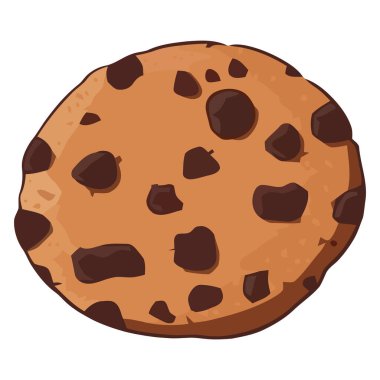 Beyaz yerine çikolatalı kurabiye çizimi