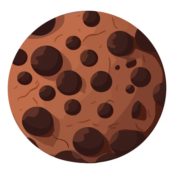 Gourmetchokladkaka Över Vitt — Stock vektor