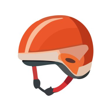 Beyaz üzerine güvenli bisiklet kask vektör tasarımı