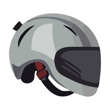 Beyazın üzerinde gri koruyucu bisiklet kaskı