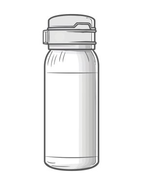 Beyaz üzerine şeffaf konteyner tasarımı