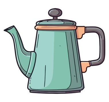 Beyaz yerine antika metal sürahi.