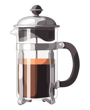 Beyaz üzerine parlak metal kahve makinesi.