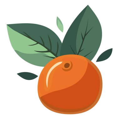 beyaz yapraklı turuncu tasarım