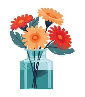 Çiçek deseni beyaz üzerine