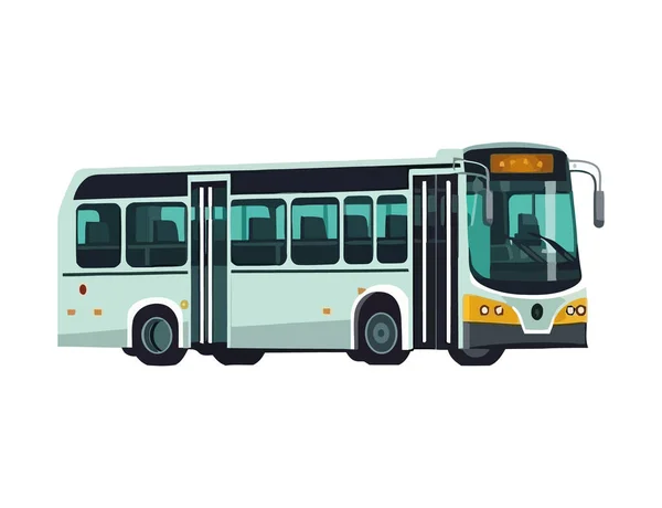 Tour Bus Ontwerp Illustratie Wit — Stockvector