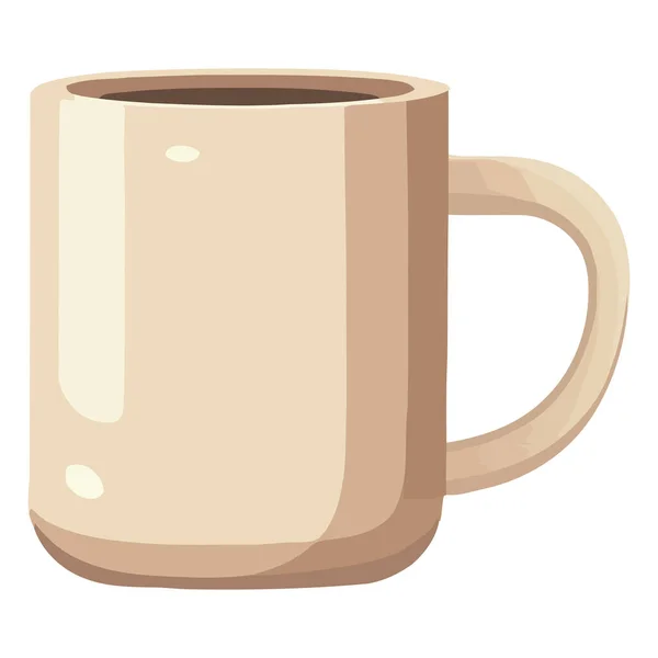 Διάνυσμα Κούπα Καφέ Πάνω Από Λευκό — Διανυσματικό Αρχείο