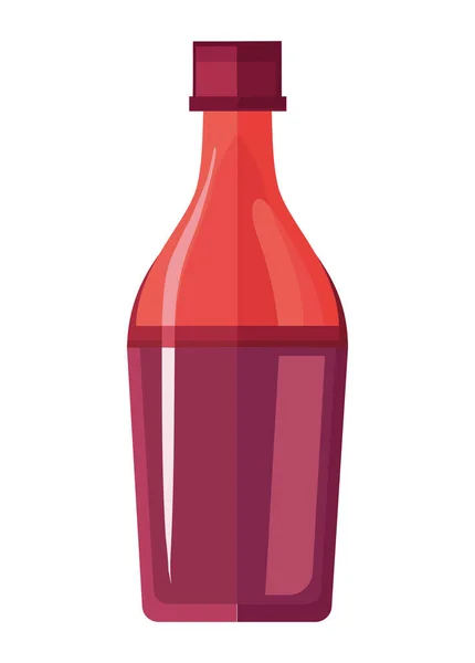 Wine Bottle Label White — Stock Vector