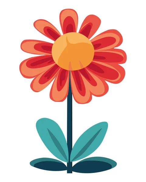 Flower Design Illustration White — Stock Vector