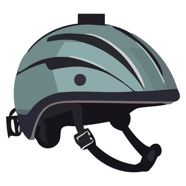 Protective Cycling Helm Illustration Über Weiß — Stockvektor