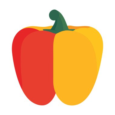 Öğlen yemeğinde taze çiftlik biberi.