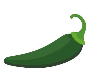 yeşil biber, biber, beyaz üzerinde pişirmek için.