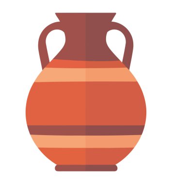 Beyaz üzerine antika terracotta amfora