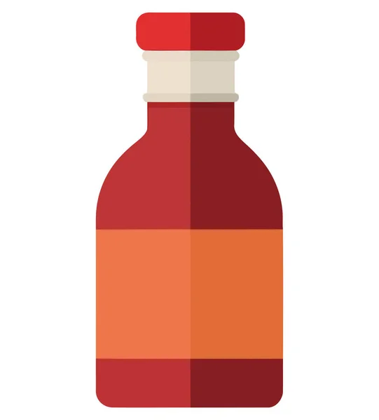 Illustration Drink Glass Bottle White — Stock Vector