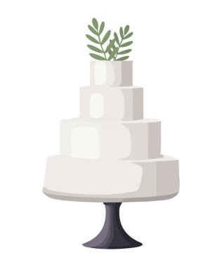 wedding cake design over white