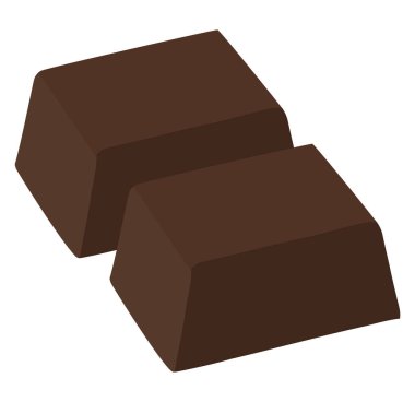 Beyaz yerine çikolata karesi tasarımı