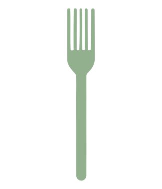 Çatal çatal beyaz üzerine çatal tasarımı