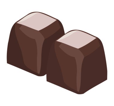 Beyaz üzerine çikolatalı tatlı.