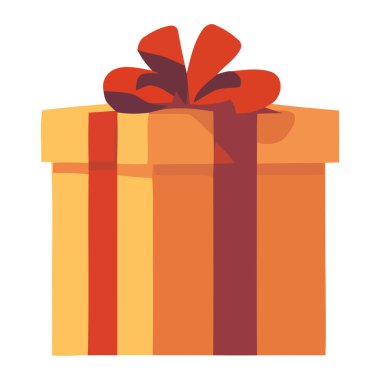 Beyaz üzerine paketlenmiş hediye kutusu