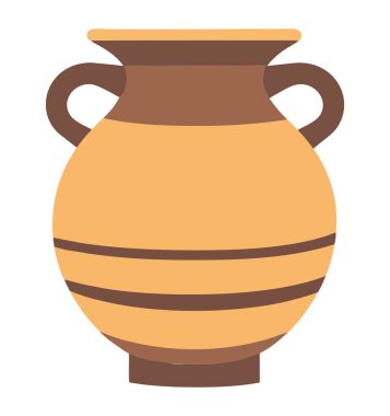 Beyaz üzerine süslü bir terracotta sürahi.