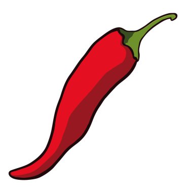 Yanan biber üzerine beyaz biber.