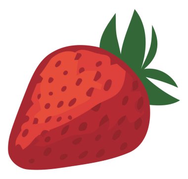 Beyaz yerine olgun çilek tasarımı