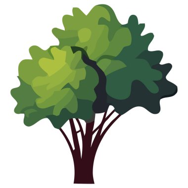 Beyaz yerine yeşil ağaç çizimi